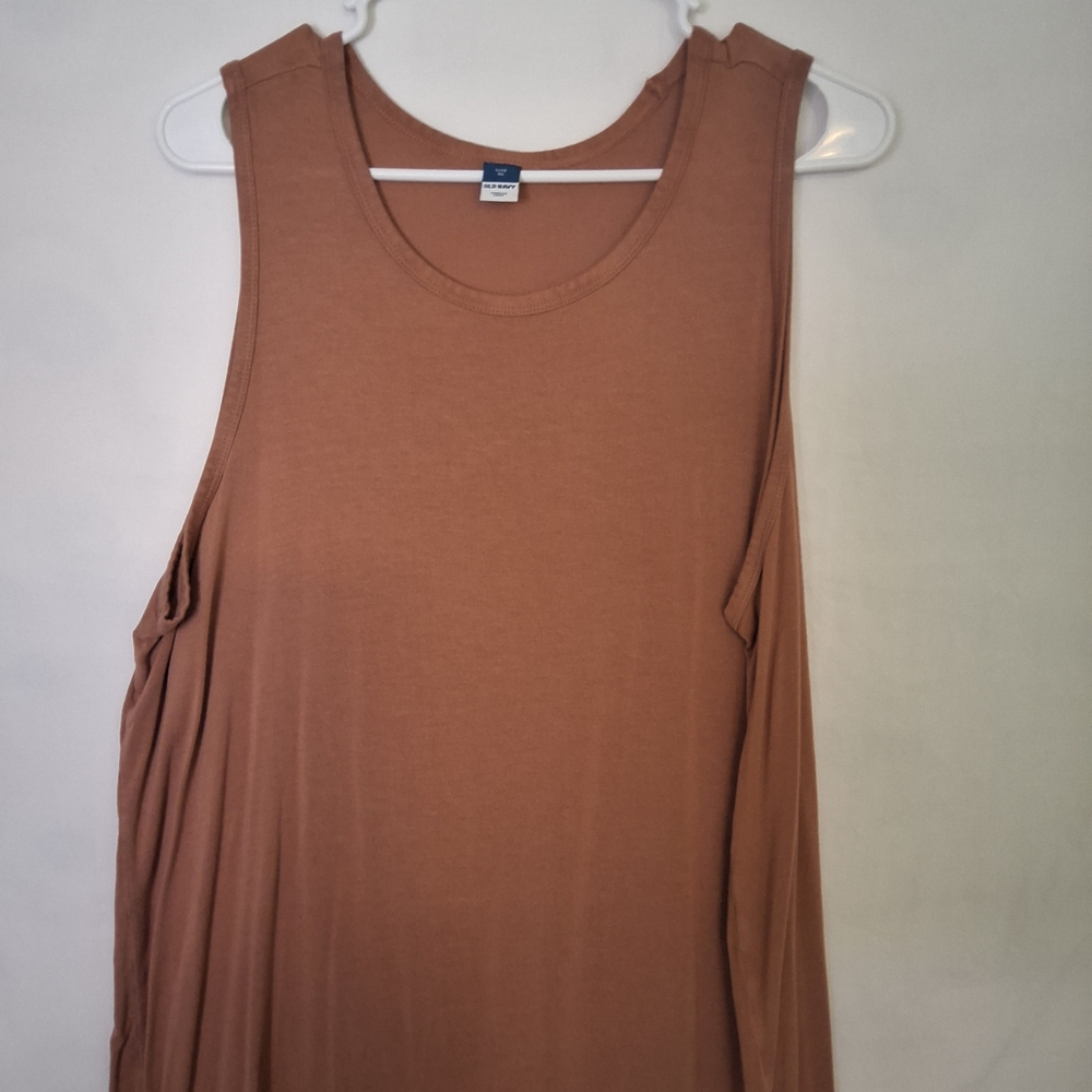 Old Navy Women's Sleeveless Tee - Orange/Brown